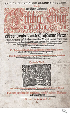 Fasciculus iudiciarii ordinis singularis, title