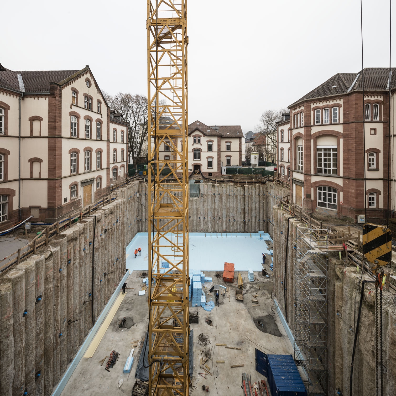 Blick auf die Baustelle (Fotograf Dirk Altenkirch, Karlsruhe)